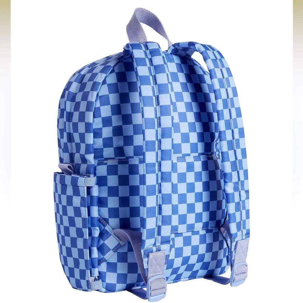 New State Lorimer Lilac and Purple Checkered Mini Backpack NWT